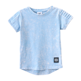 Ash Detailed Tee - Ice Blue
