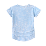 Ash Detailed Tee - Ice Blue