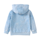 Ash Detailed Hoodie - Ice Blue
