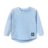 Ash Detailed Crew - Ice Blue