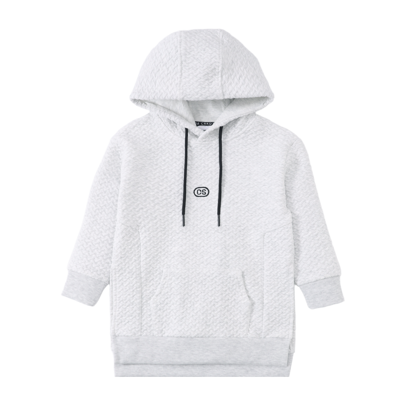 Alaska Textured Hooded Dress - Grey-Clothing-Cracked Soda