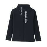 Jewel Ribbed Detail Long Sleeve - Black