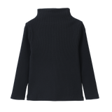 Jewel Ribbed Detail Long Sleeve - Black