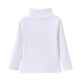 Jewel Ribbed Detail Long Sleeve - White
