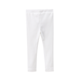 Scarlett Ribbed Fleece Leggings - Cream White