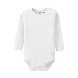 Scarlett Ribbed Fleece Bodysuit - Cream White