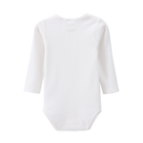 Scarlett Ribbed Fleece Bodysuit - Cream White