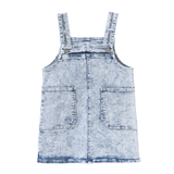 Polly Detailed Pinafore - Denim Blue