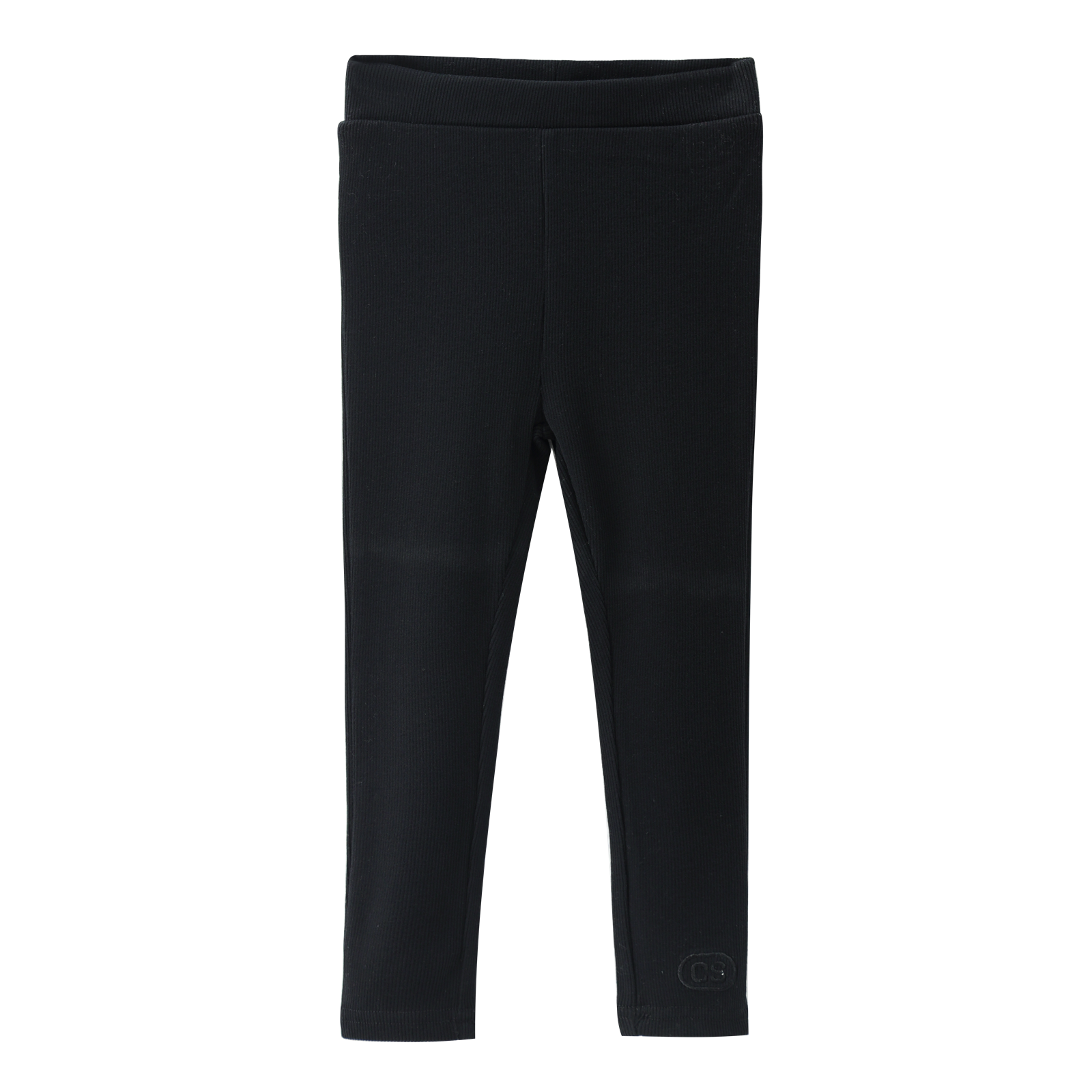 Winter Ribbed Fleece Leggings - Black-Clothing-Cracked Soda