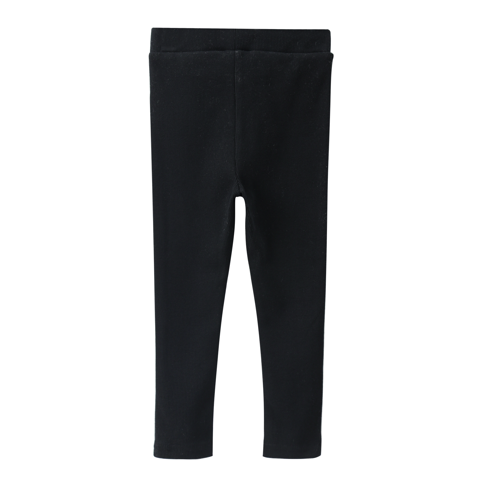 Winter Ribbed Fleece Leggings - Black-Clothing-Cracked Soda