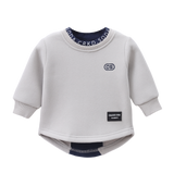 Archie Detailed Crew - Oat/Navy
