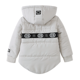 Riley Detailed Hooded Puffer Jacket - Oat