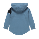 Julian Detail Pocket Hooded Tee - Teal