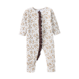 Poppy Fleece Ribbed Pattern Romper