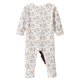 Poppy Fleece Ribbed Pattern Romper