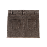 Harper Denim Skirt - Denim Brown