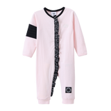 Cleo Detailed Frill Romper - Pink