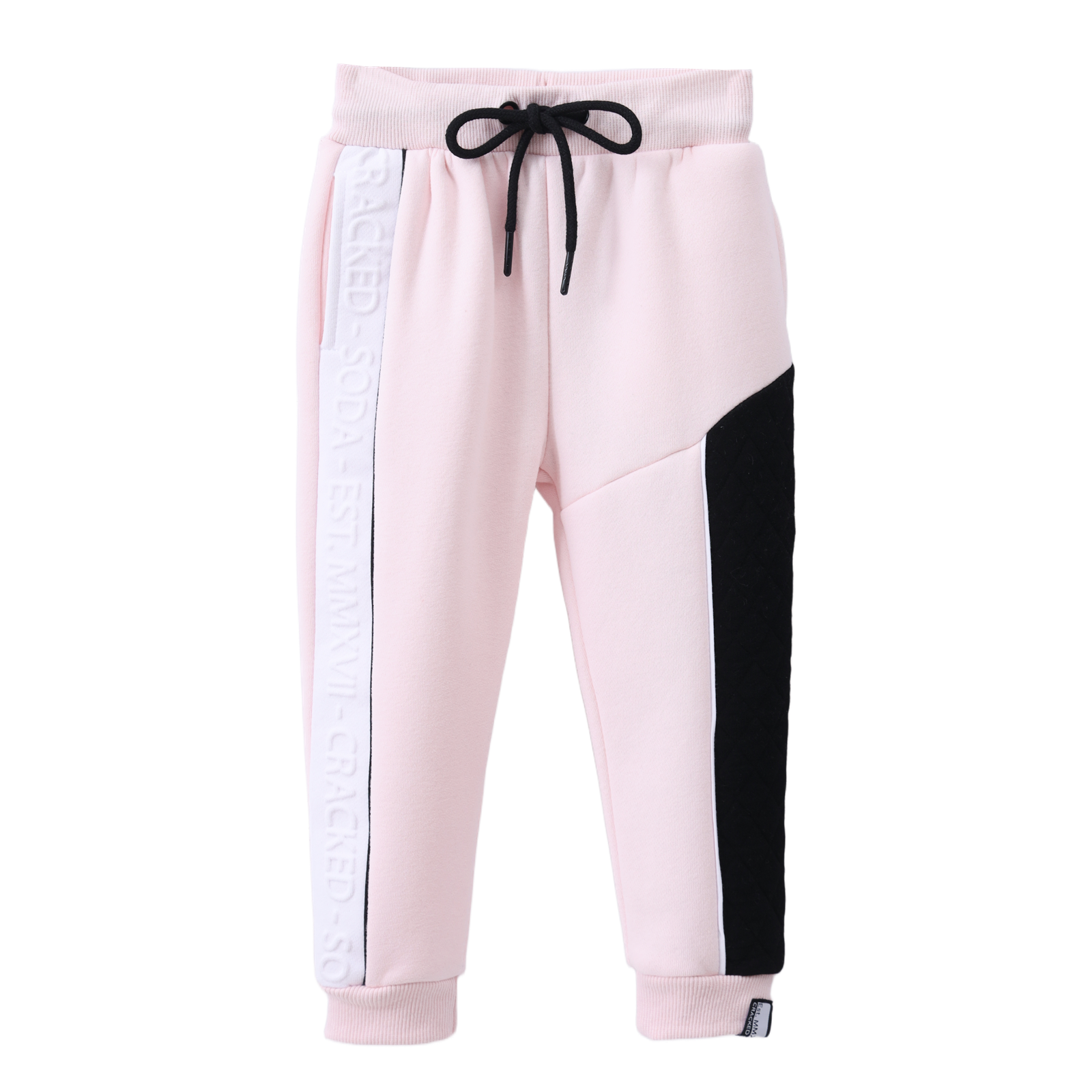 Cleo Detailed Trackpants - Pink-Clothing-Cracked Soda