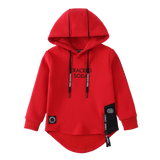 Sammy Detailed Hoodie - Red