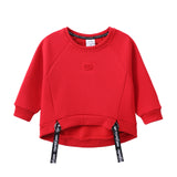 Vienna Detailed Strap Hoodie - Red