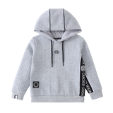 Ashton Textured Hoodie - Grey