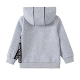 Ashton Textured Hoodie - Grey