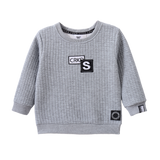 Ashton Essential Textured Crew - Grey