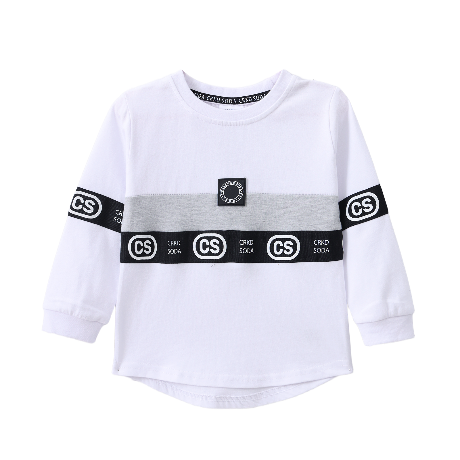 Conner Detailed Tee - White-Clothing-Cracked Soda