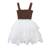 Skylar Summer Tutu - Mocha/White