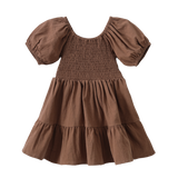 Skylar Puff Sleeve Dress - Mocha