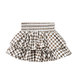 Skylar Check Skirt - Mocha