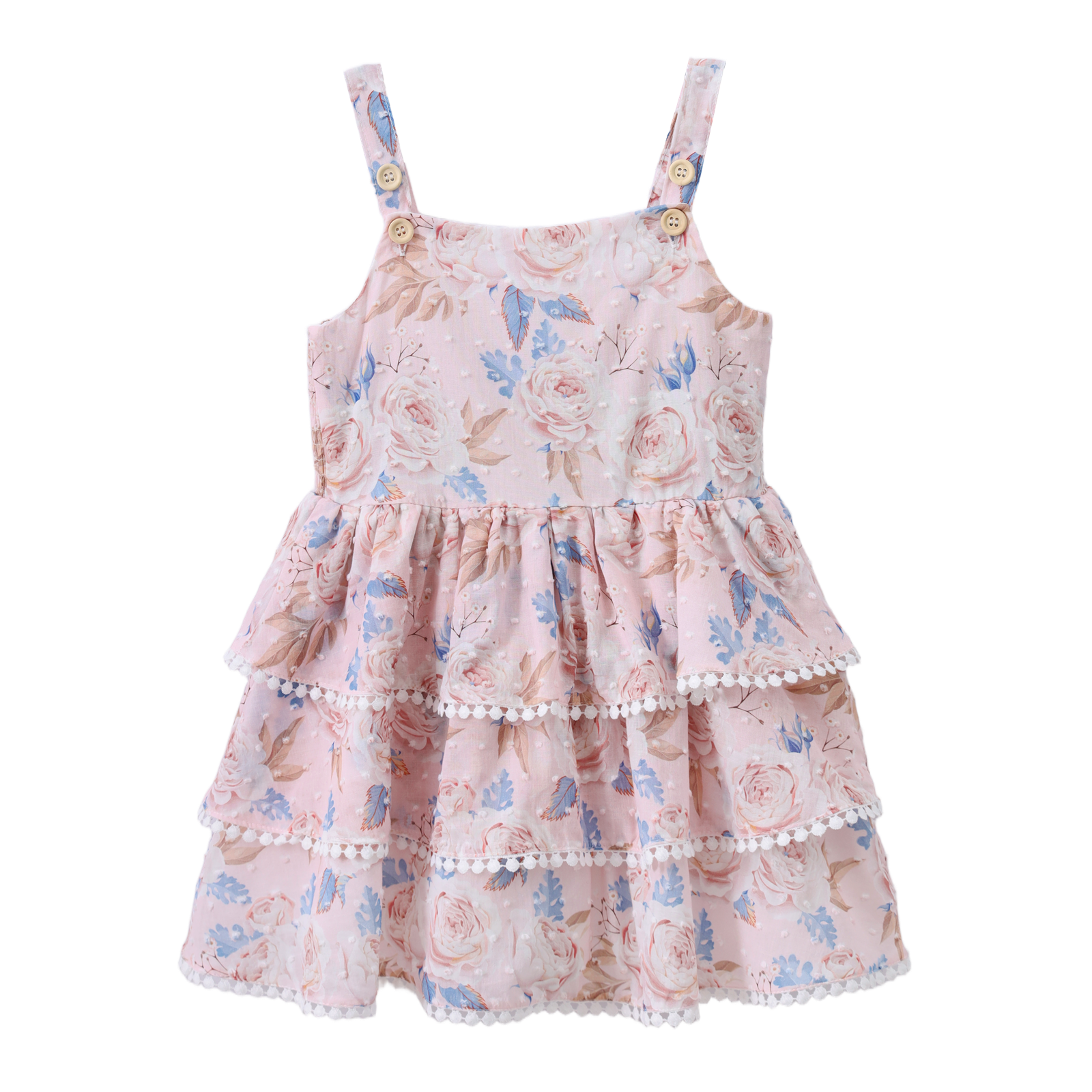 Nora Layered Dress - Floral-Clothing-Cracked Soda