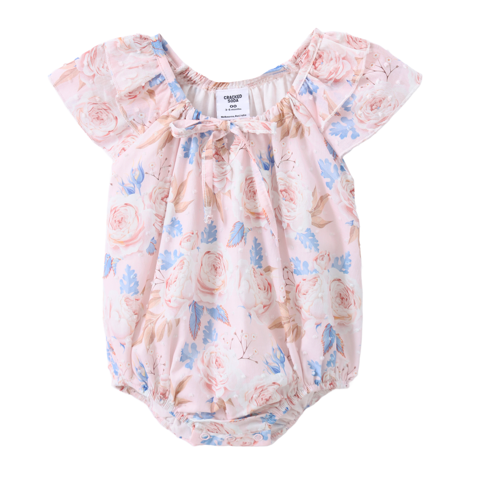 Nora Frill Bodysuit - Floral-Clothing-Cracked Soda
