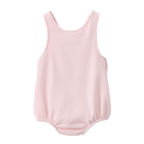 Emma Waffle Overall - Pink