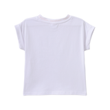 Emma Detailed Neck Tee - White