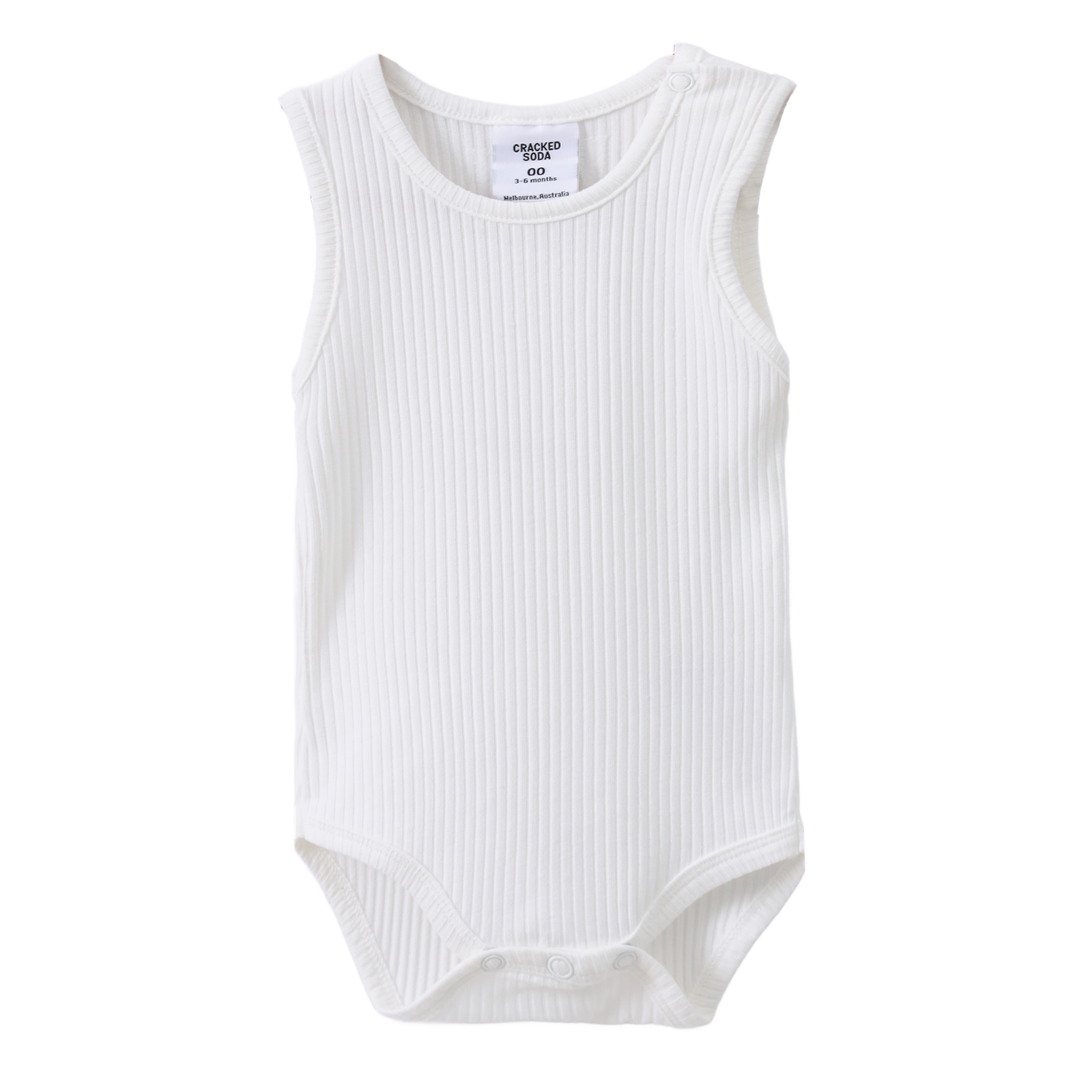 CS Essential Ribbed Bodysuit - White-Clothing-Cracked Soda