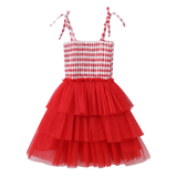 Poppy Check Layered Tutu
