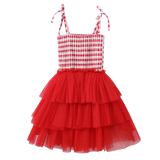 Poppy Check Layered Tutu