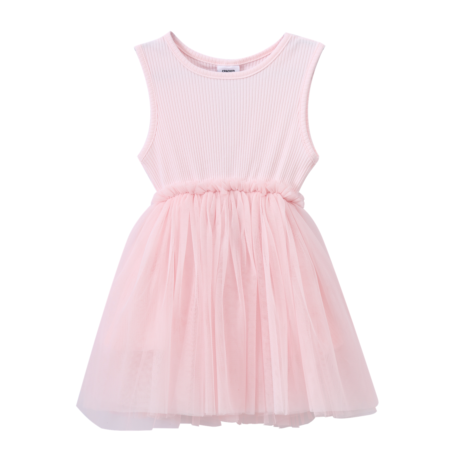 Jasmine Rib Pink Straight Tutu-Clothing-Cracked Soda