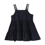 Harper Detail Strap Dress - Black