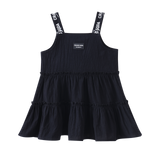 Harper Detail Strap Dress - Black