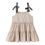 Harper Detailed Strap Dress - Sand-Clothing-Cracked Soda