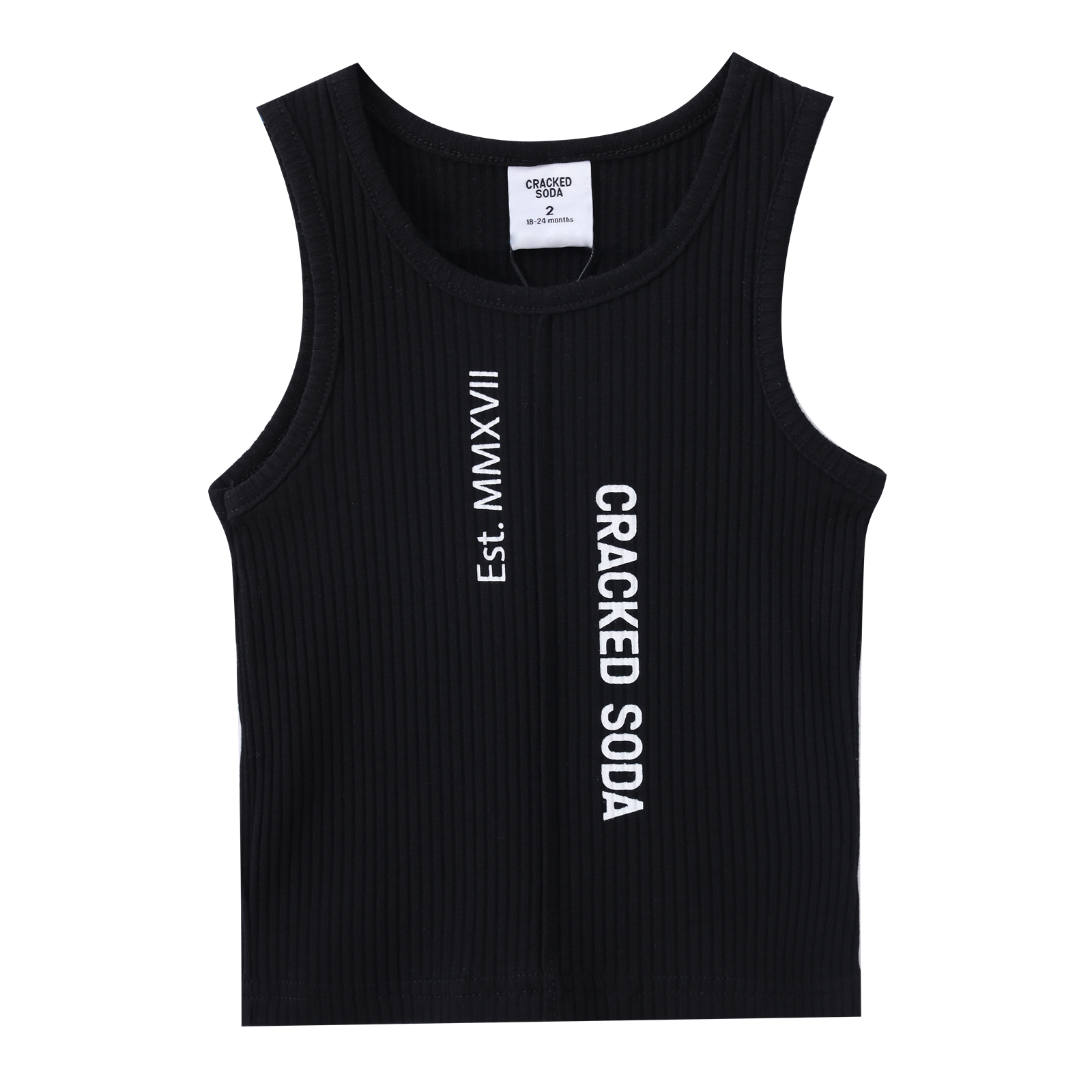 Jewel Detailed Tank - Black-Clothing-Cracked Soda