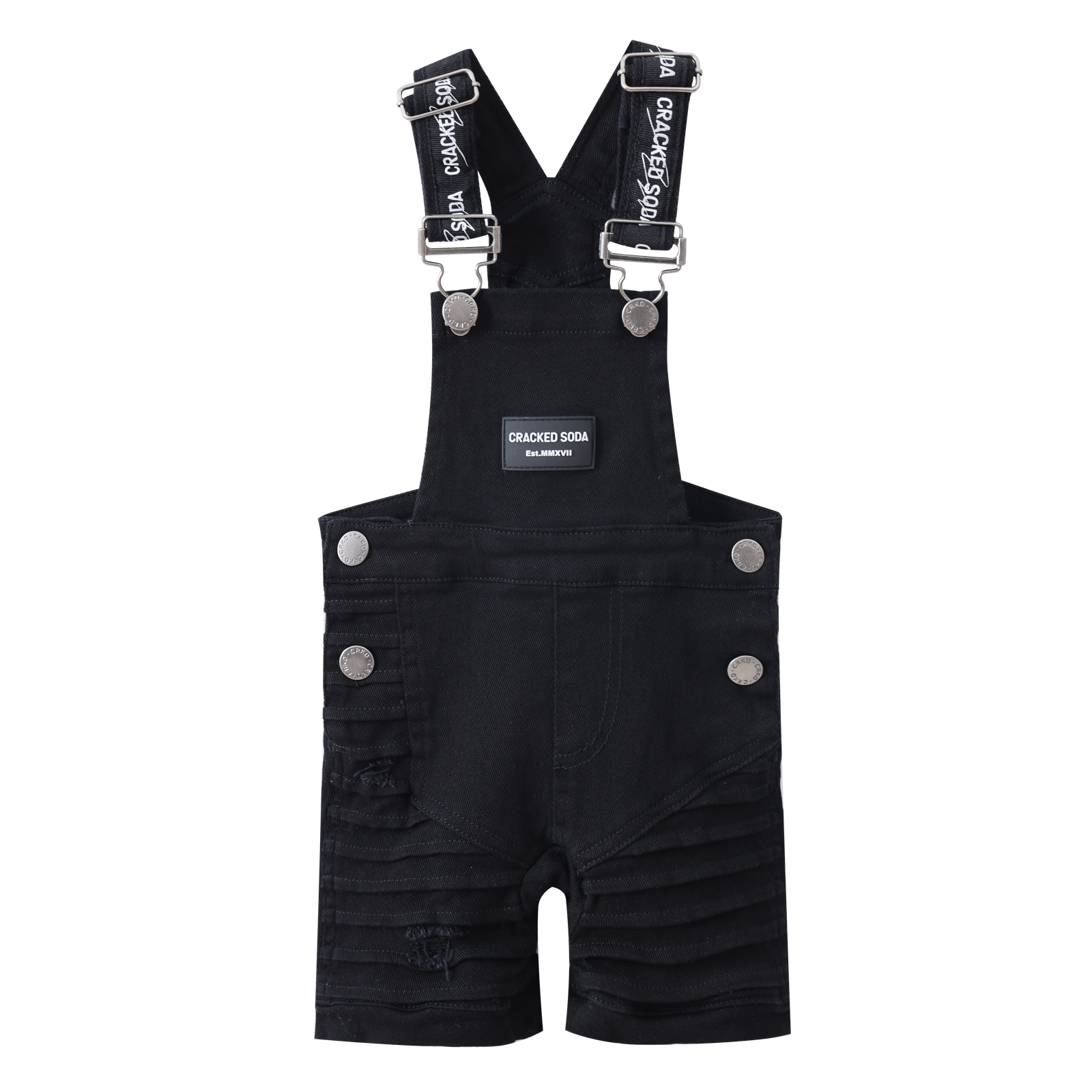CS Denim Overalls - Black-Clothing-Cracked Soda