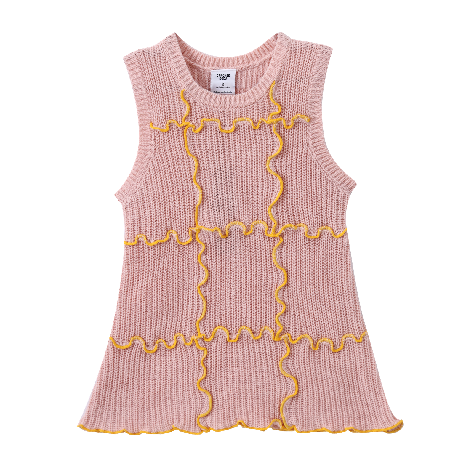 Tango Detailed Knit Dress-Clothing-Cracked Soda