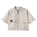 Ebony CS Detailed Zip Jacket - Sand-Clothing-Cracked Soda