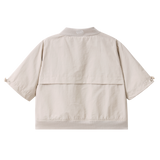 Ebony CS Detailed Zip Jacket - Sand-Clothing-Cracked Soda