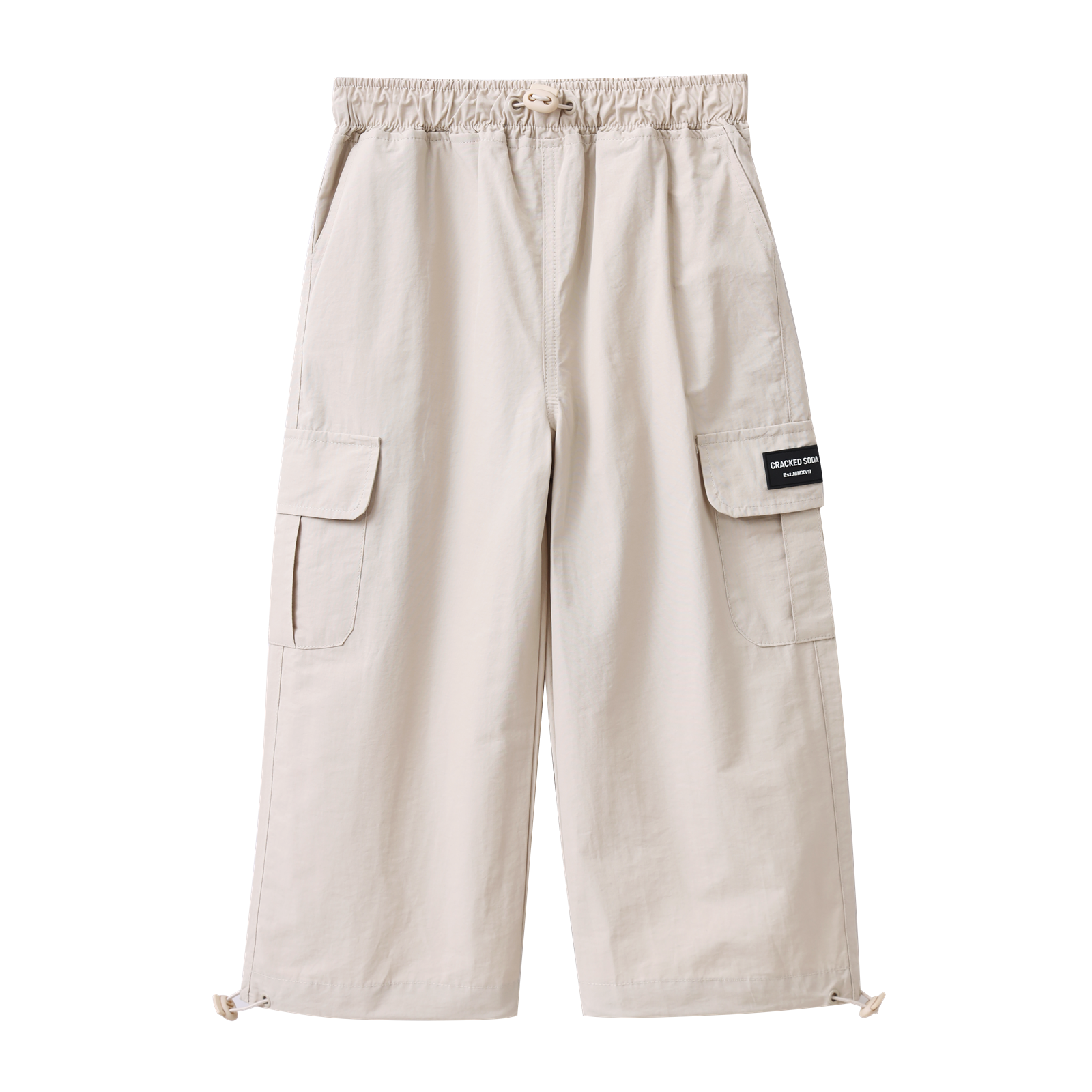 Ebony CS Detailed Cargo Pant - Sand-Clothing-Cracked Soda