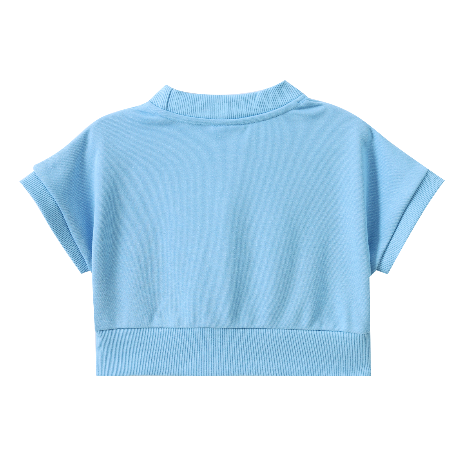 Ava French Terry Tee - Blue-Clothing-Cracked Soda