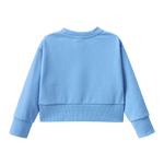 Ava French Terry Crew - Blue-Clothing-Cracked Soda